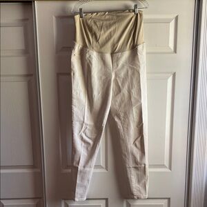Isabel Cream maternity Pants size 12 skinny leg
